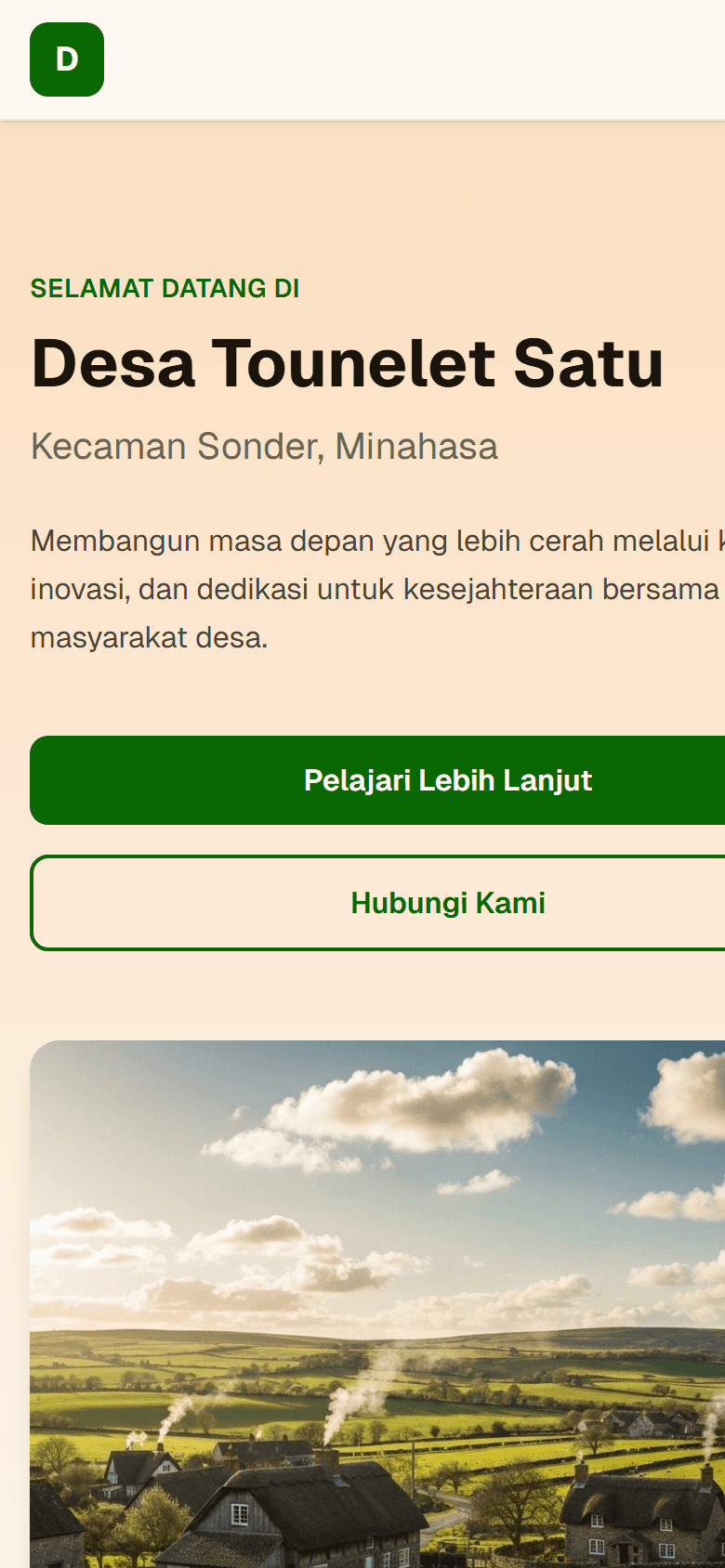 Desa Tounelet 1 - Mobile homepage