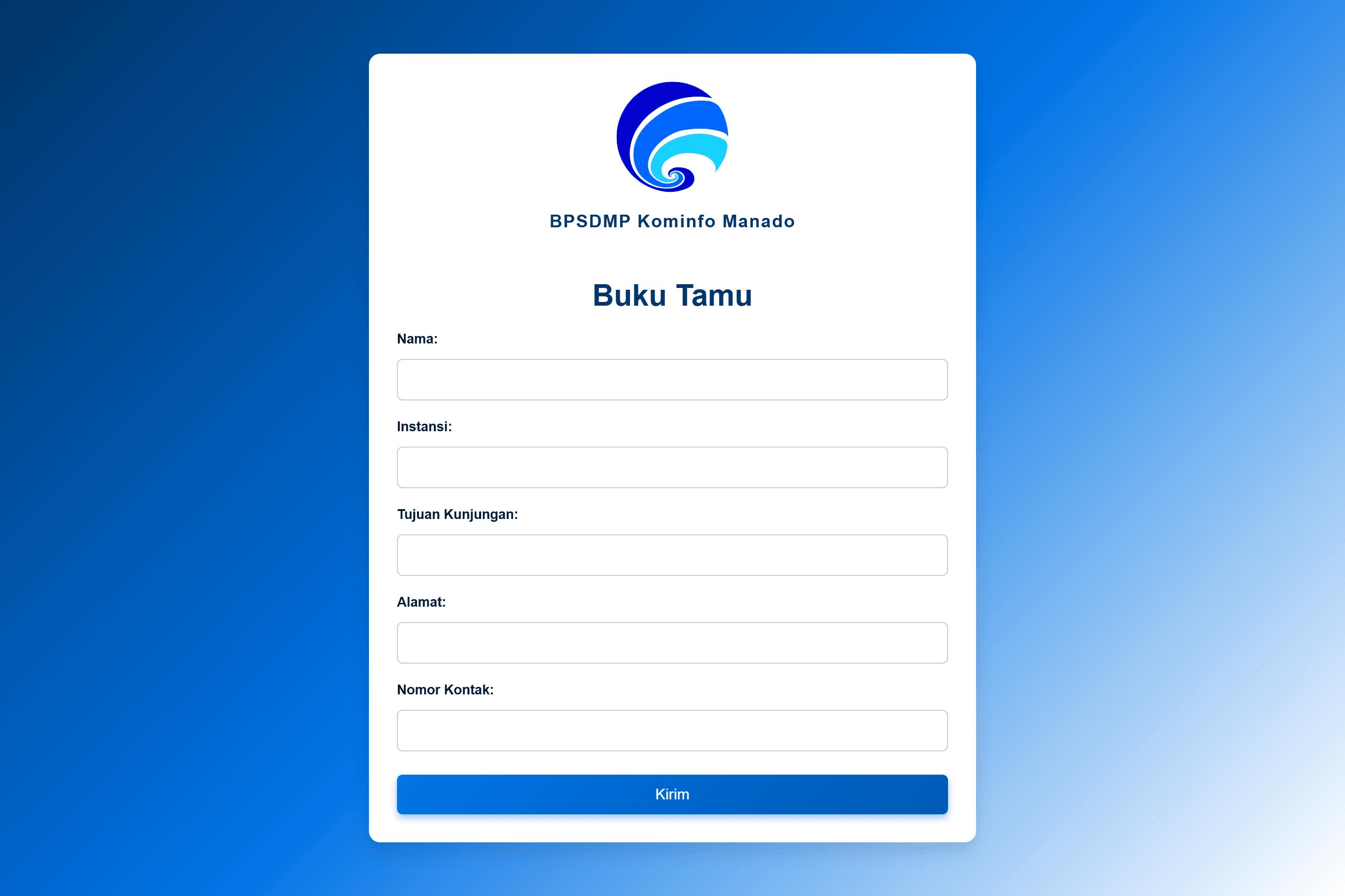 Buku Tamu BPSDMPKominfo MDO preview